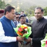 विधानसभा सत्र के लिए गैरसैंण आगमन पर मुख्यमंत्री पुष्कर सिंह धामी का भव्य स्वागत